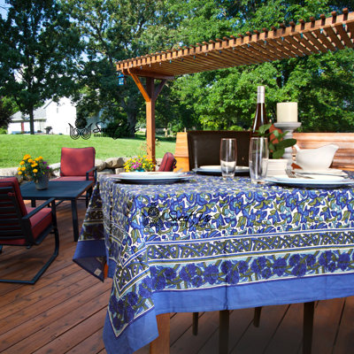Digeni Rectangle Floral Cotton Tablecloth