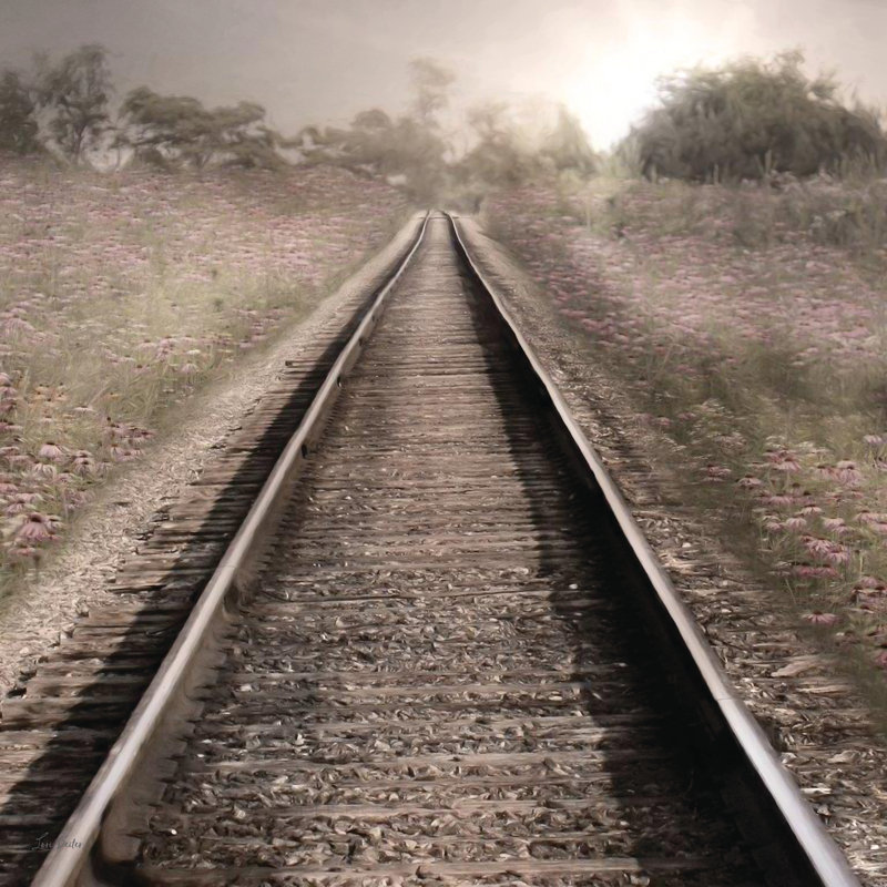 The Next Stop, 12" H x 12" W