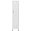 Armoire-penderie rectangulaire Sonia avec tablette, barre de suspension, acier gris Sonia