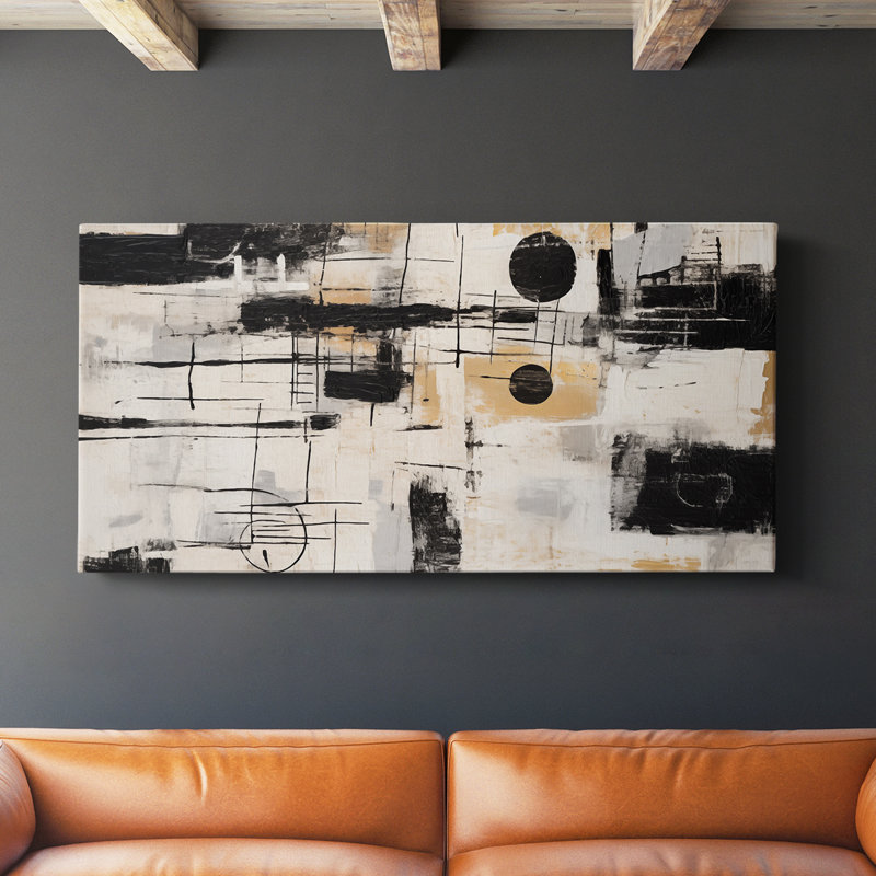 Abstract Series 4 # XXIX - Toile tendue avec châssis, H 16 po x l 32 po
