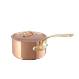 Mauviel M'heritage 200 B Sauce Pan With Lid, Brass Handle, 3.3-Qt
