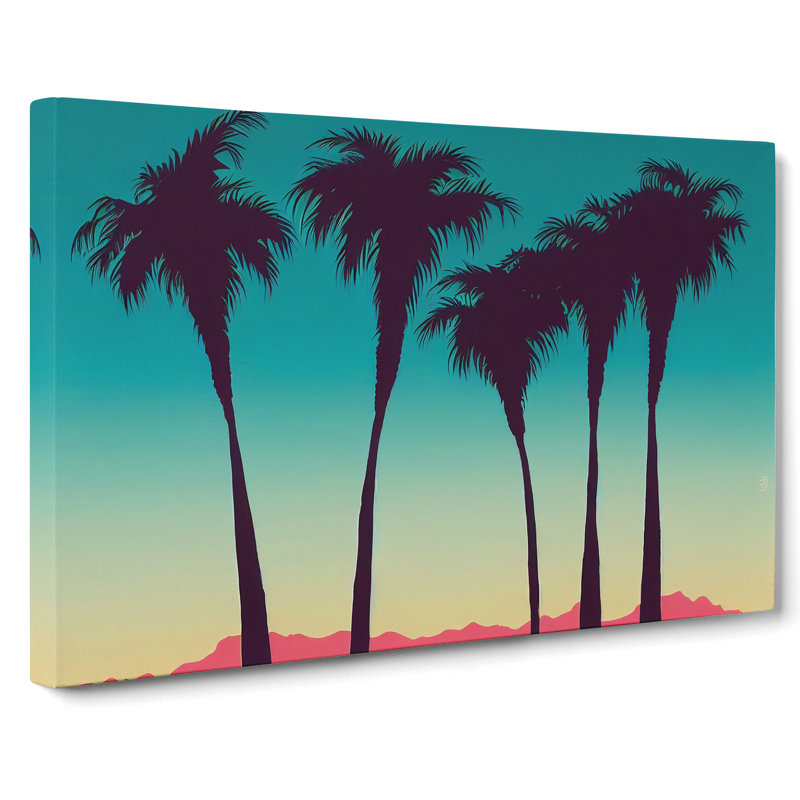 Ethereal Palm Trees - Wrapped Canvas