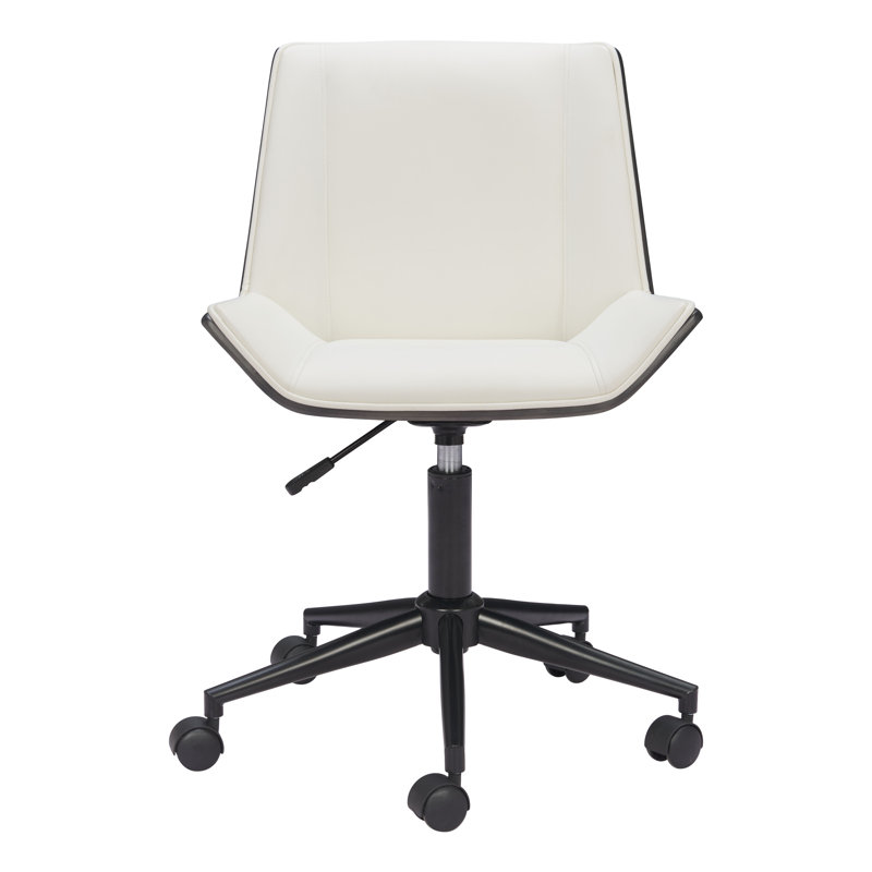 Fauteuil de bureau ergonomique et pivotant avec roulettes réglables