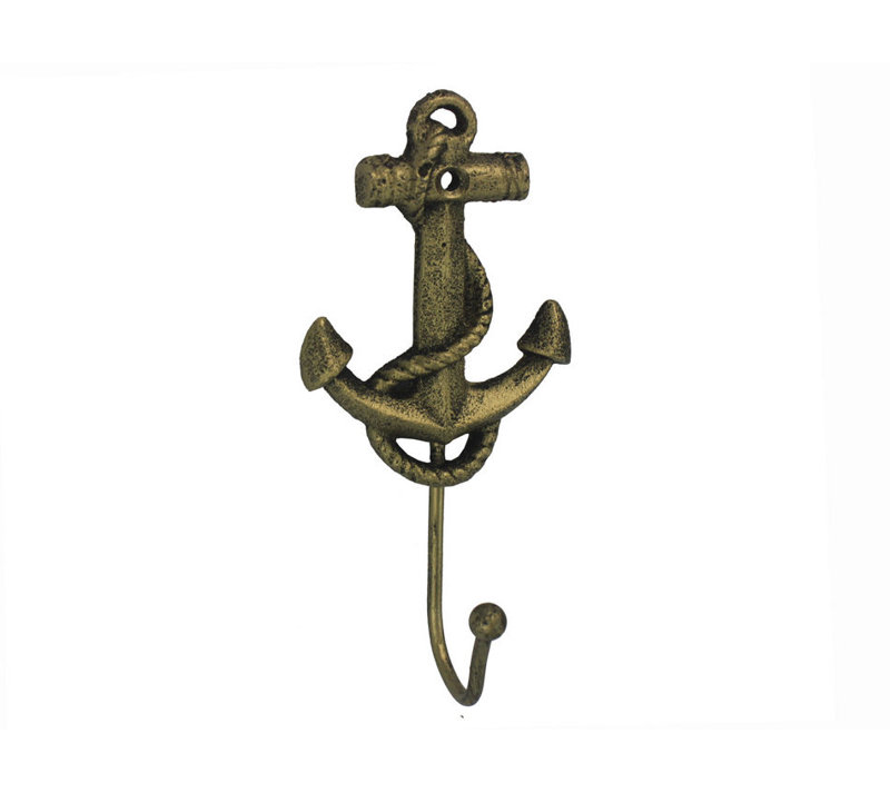 Wall Hook, Rustic Gold