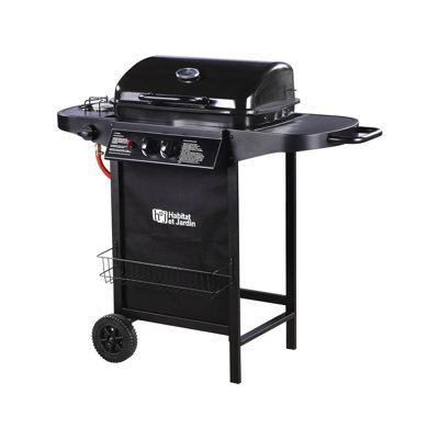 Metz Dakota Fields 3 - Burner Countertop Liquid Propane Gas Grill with Side Burner