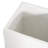 20''H White Magnesium Oxide Handmade Rectangle Planter Box, 13.1"Wx13.1"D, No Assembly, Drainage Hole With Plug, Backyard Gardening White,