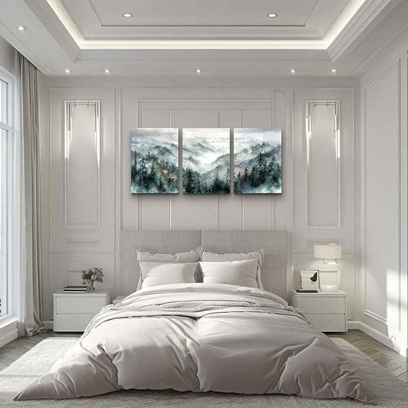 3 Piece Wrapped Canvas Print, 40 cm H x 30 cm W