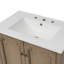 Meuble-lavabo 30 po avec lavabo en céramique et tablettes réglables