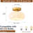 Golden Semi-Flat Ceiling Light