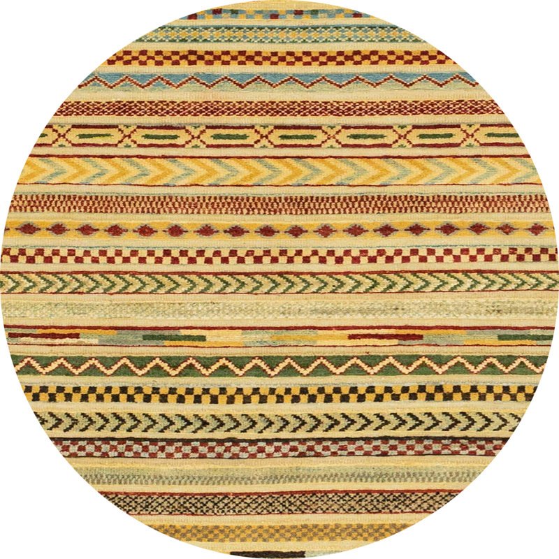 Tapis abstrait moderne 2241, Rond 8 pi