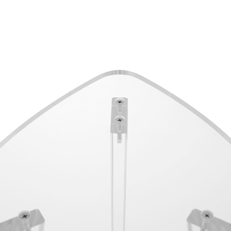 Tabouret de coin transparent en acrylique transparent