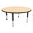 Adjustable Height Circular Preschool Classroom Activity Table with Casters-50509367-50509369-50509371