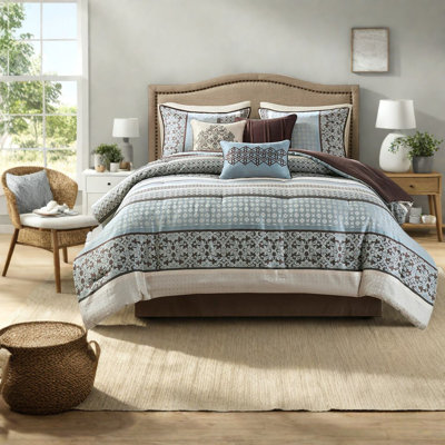 Comfortable Blue Bedding Sets, Plush Polyester, Elegant Traditional Style For Home