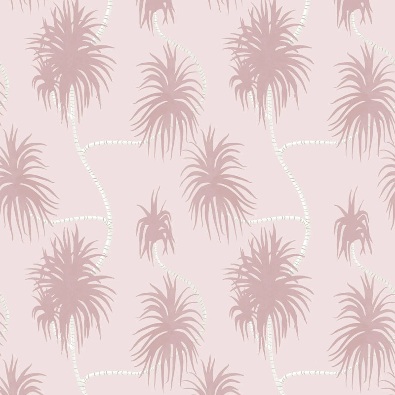 Dragon Tree - papier peint, Rosé, Papier de qualité supérieure