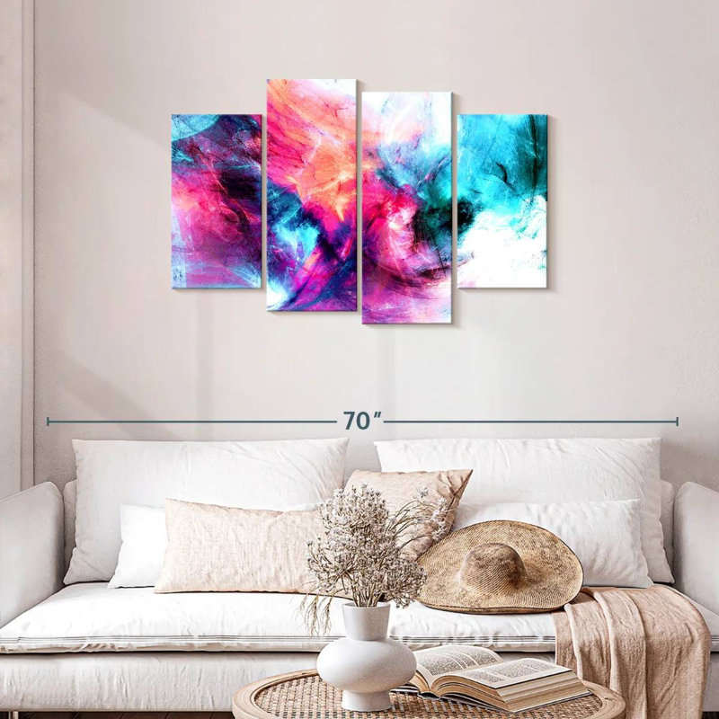 Nuage surréel abstrait Avery, H 27 po x l 43 po
