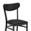 Chaises de salle à manger en métal avec siège en vinyle et dossier Boomerang Souci
