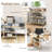 17 Storeys 360° Rotatable Sofa Side Table L-shaped Laptop Desk Snack Table Withshelf Patented-1934654470
