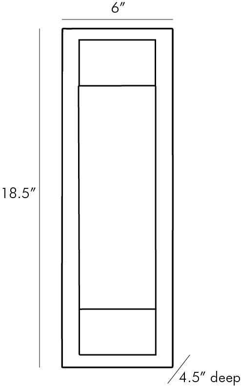 Charlie Integrated LED Outdoor Hanging Light, Aged Brass