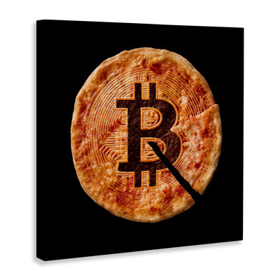 Crypto Pizza Slice Canvas, design by Svetlana Aleynikova