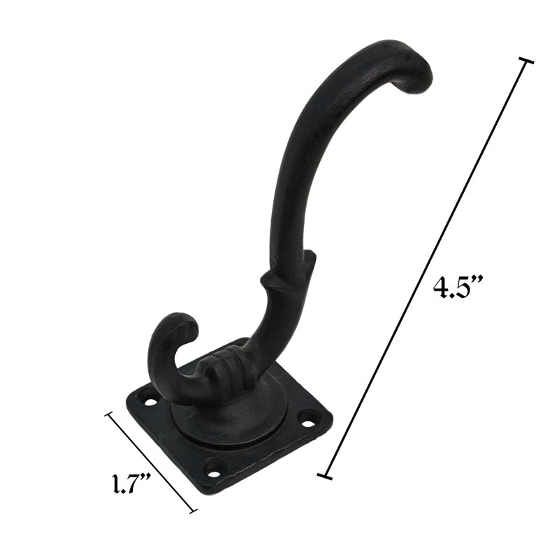 Crochets muraux robustes en fonte Joelis pour suspendre manteau, sac, serviette, robe, chapeau