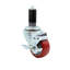 3.5 Inch  Polyurethane Swivel 1-3/8 Inch Expanding Stem Caster Set Brake SCC/SCC-EX20S3514-PPUB-TLB-MTG45-4-88885220