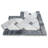 5" x 6" Marble Basketweave Mosaic Wall & Floor Tile
