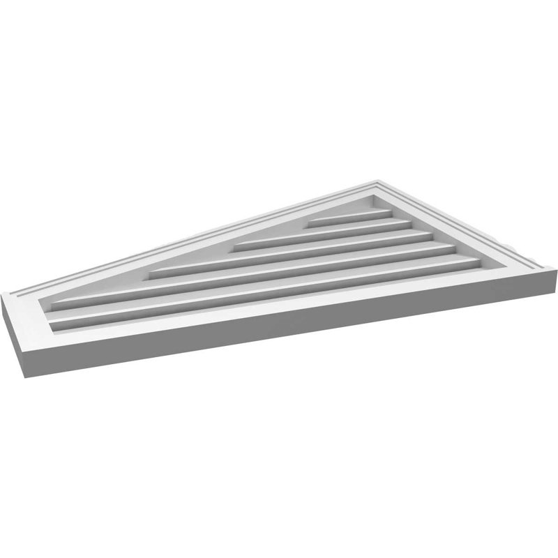 Évent en givre fonctionnel en demi-pointe à montage sur surface gauche Signature, H 22 po x l 32 po x P 1,5 po