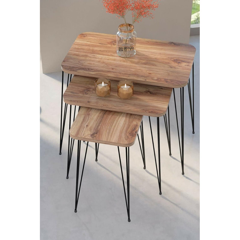 Thalia 24cm Console Table, Walnut