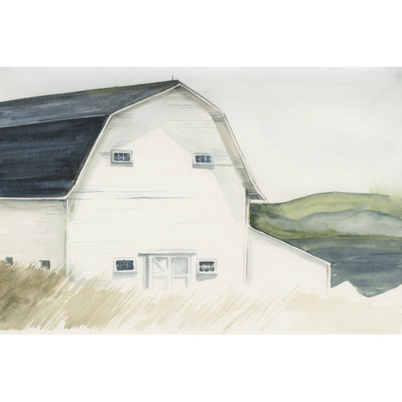 BarnIV by Jennifer Paxton Parker - Painting Print, 51cm H x 76cm W, Black Floater Framed
