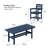 7-Piece HDPE Outdoor Dining Set | 1 Table + 6 Chairs | Weather-Resistant, UV-Stable & Eco-Friendly-1387265467