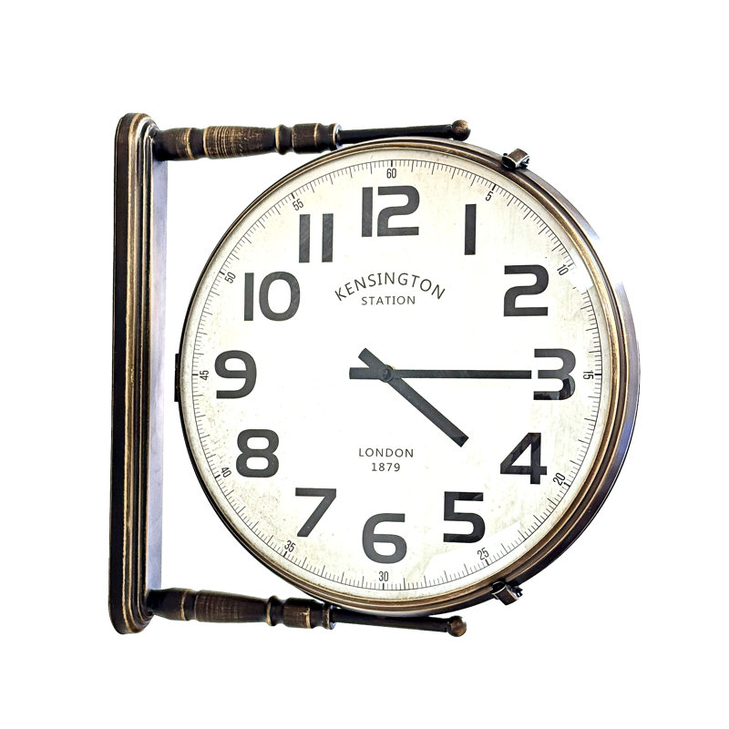 Bronze Double Sided Clock