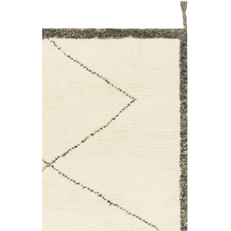 Tapis en laine touffeté à la main Powell, Carré 6 pi