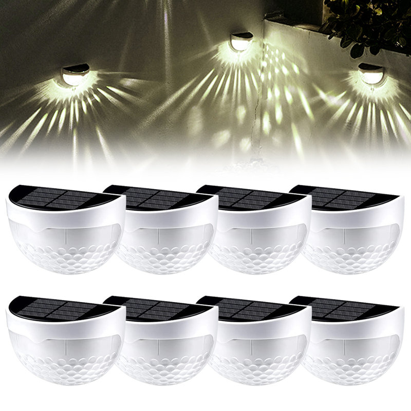 Lumières de terrasse solaires imperméables Alliette, Blanc