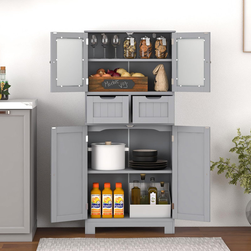 Brandia Freestanding Bathroom Cabinet, Gray