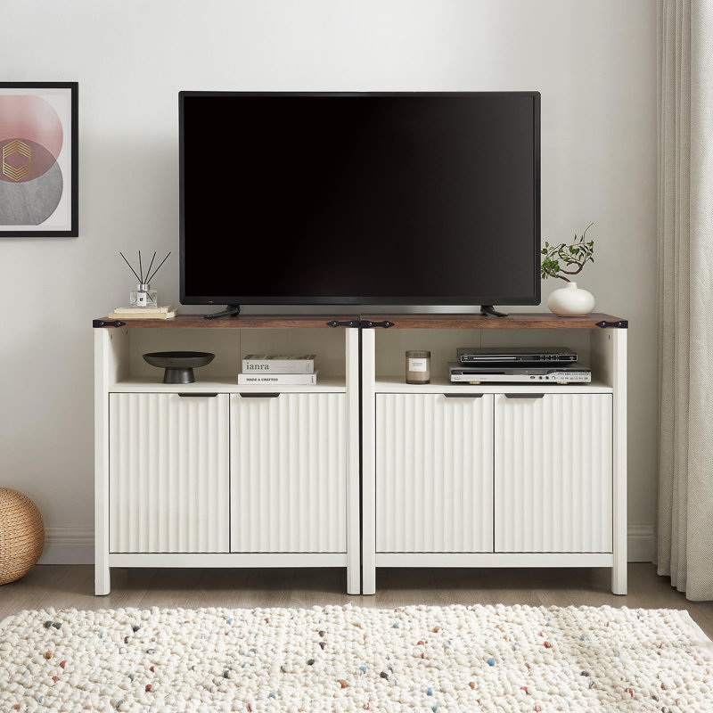 Buffet 32 po cannelé avec rangement