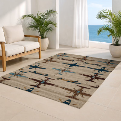 Tapis intérieur et extérieur gris Transport