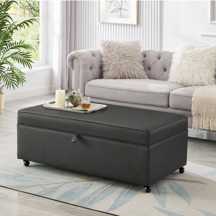 Modular Sectional Storage Ottoman With Wheels