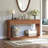 59'' Entryway Table With Drawers, Boho Fluted Console Table, Sofa Table With Storage-1362869216