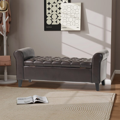 Bridgemon Fabric Upholstered Storage Bench