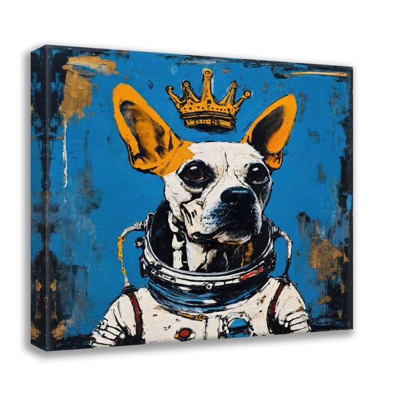 Giclée sur toile tendue 3 "Homage-Basquiat", H 36 po x l 36 po