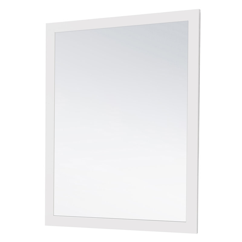 Miroir de salle de bain/meuble-lavabo Tishie, Blanc véritable