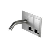 Acquaco Linki Tek Zero Wall Mount Bathroom Lavatory Faucet with 3-5/8'' Spout Reach