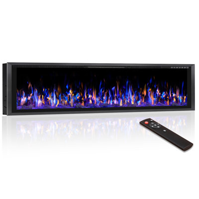 Recessed And Wall Mounted Electric Fireplace