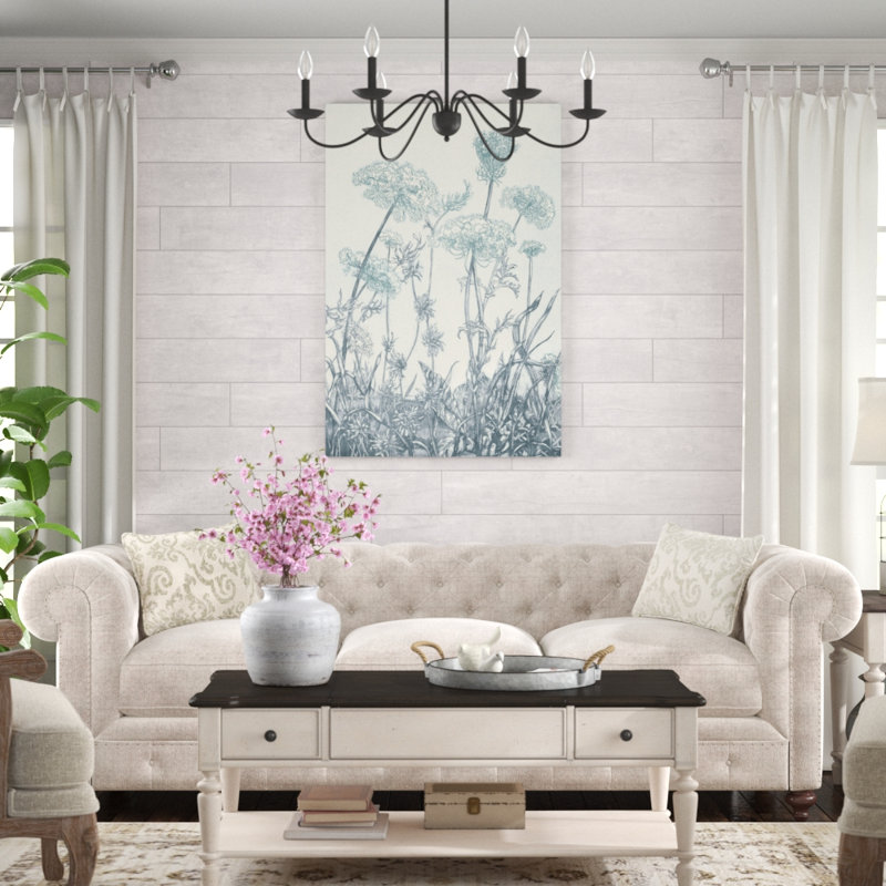 Indigo Fields I by Vision Studio - Painting Print, Black Floater Frame, 122cm H x 81cm W