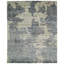 Hand Knotted Abstract Area Rug in Gray-479500568