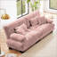 Canapé modulaire capitonné en chenille pour salon-1803640849