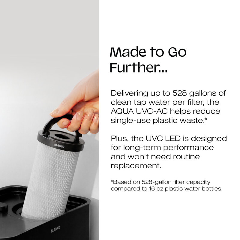 Système de filtration d'eau sous-évier BLANCO AQUA + Robinet de boisson ALTA II Noir mat, Noir mat