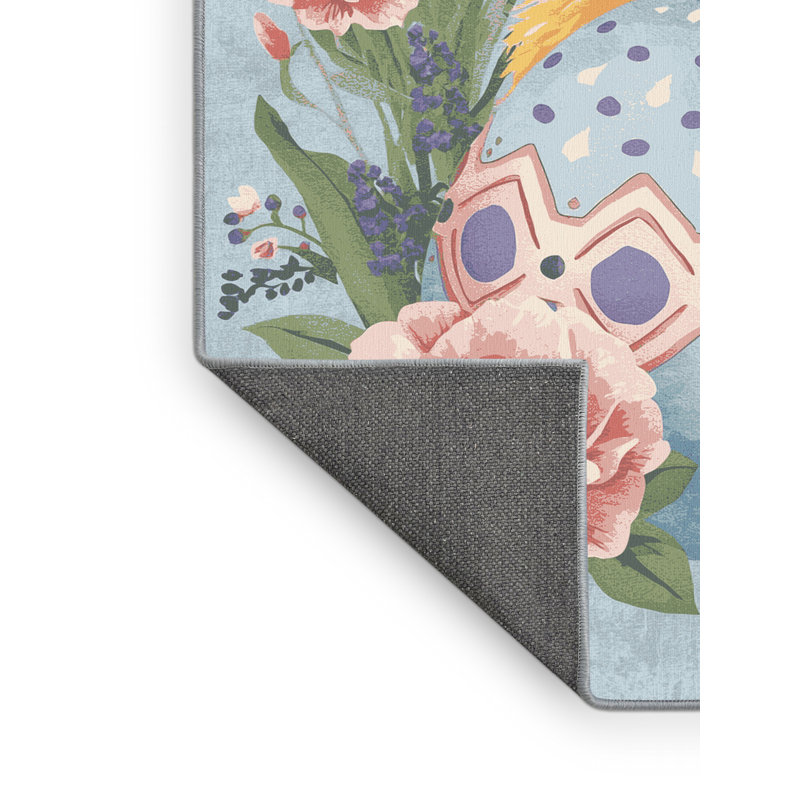 Tapis gris moelleux moelleux à motif abstrait moderne et contemporain Fabiano, 8 x 10