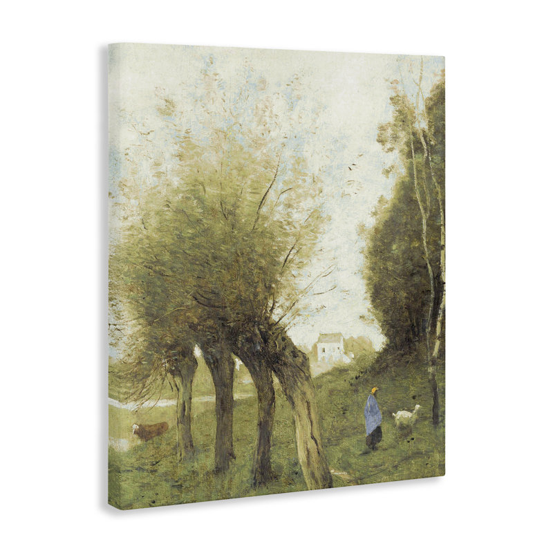 Vintage Walk With Animals Canvas, design by Leah Straatsma, 20" H x 16" W