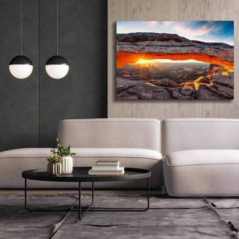 Art mural sur toile «Sunset Canyon» par Epic Portfolio, H 40 po x l 60 po x P 1,5 po